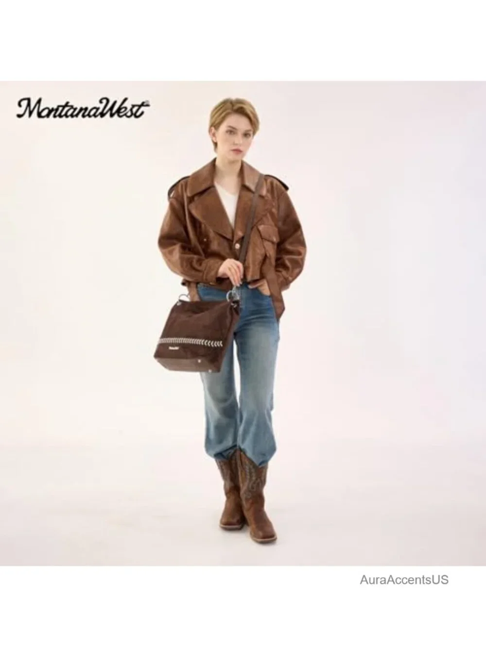 Faux Suede PU Leather Hobo Bag Slouchy Shoulder Tote Handbag Crossbody